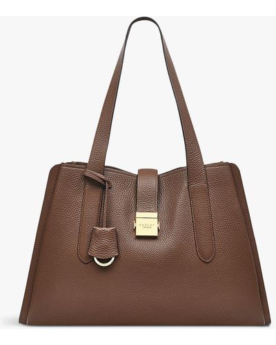 Radley Sloane Street Large Zip Top Shoulder Bag - Brown