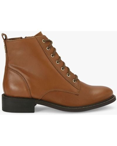 Carvela Kurt Geiger Spike Stud Detail Leather Ankle Boots - Brown