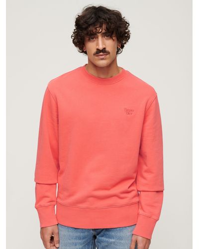 Superdry Vintage Washed Cotton Sweatshirt - Pink