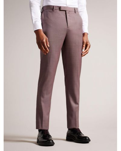 Ted Baker Bryon Slim Fit Trousers - Pink