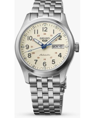 Seiko Srpk41k1 5 Sports Laurel Limited Edition 110th Anniversary Bracelet Strap Watch - White
