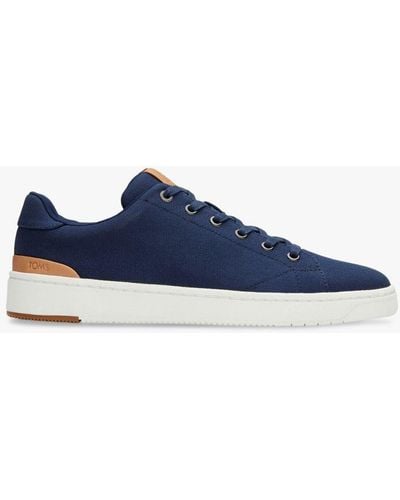 TOMS Travel Lite 2.0 Low Top Leather Trainers - Blue