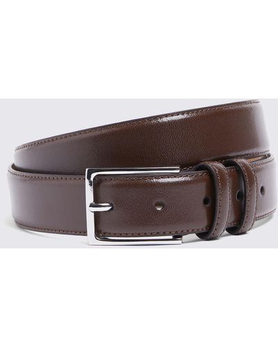 Moss Leather Belt - Brown