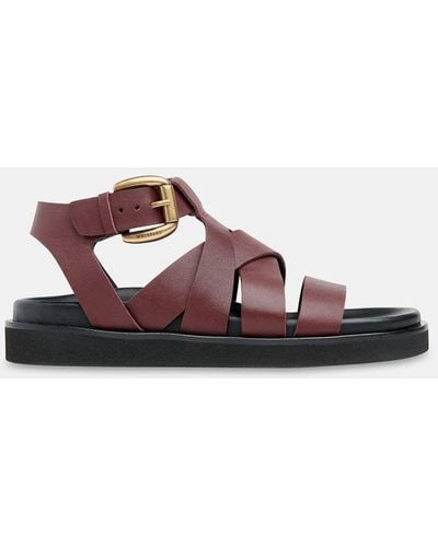 Whistles Ezra Strappy Leather Sandals - Brown