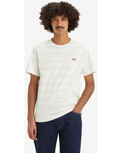 Levi's Original Housemark Seaside Stripe T-shirt - White