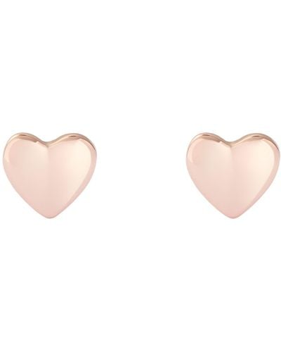 Ted Baker Harly Tiny Heart Stud Earrings - Pink