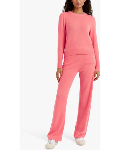 Chinti & Parker Cropped Cashmere Jumper - Pink