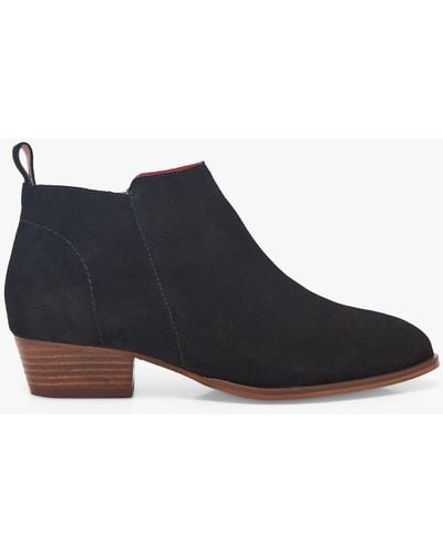 White Stuff Willow Suede Ankle Boots - Black