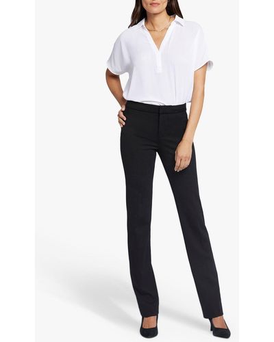 NYDJ Petite Slim Trouser In Ponte Knit Jersey - White