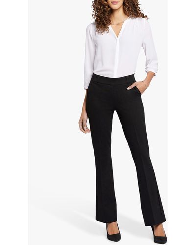 NYDJ Sculpt Her Pull On Flared Trousers - Black