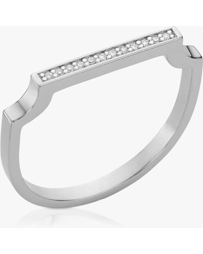 Monica Vinader Signature Thin Diamond Ring - White