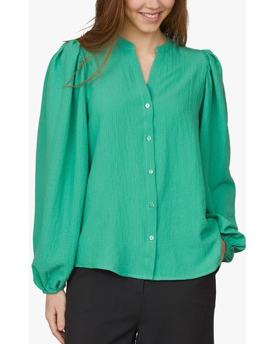 Sisters Point Varia Loose Fitted Soft Shirt - Green