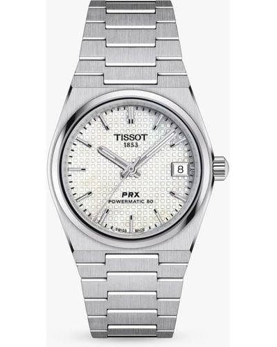 Tissot Prx Powermatic 80 Bracelet Strap Watch - White