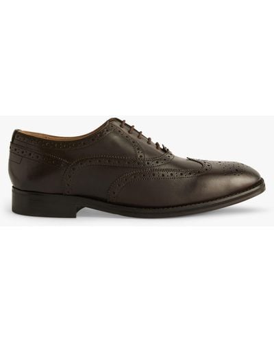 Ted Baker Arnie Leather Oxford Brogues - Brown