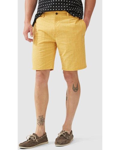 Rodd & Gunn Sacred Hill Cotton Straight Fit Bermuda Shorts - Yellow