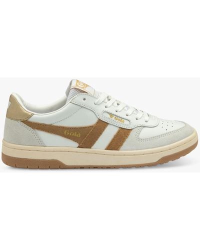 Gola Classics Hawk Leather Lace Up Trainers - White