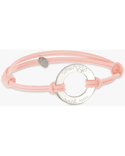 Merci Maman Personalised Eternity Bracelet - Pink