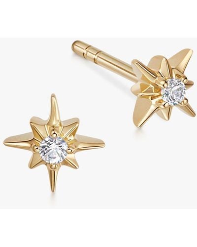 Astley Clarke Sapphire Star Stud Earrings - Metallic