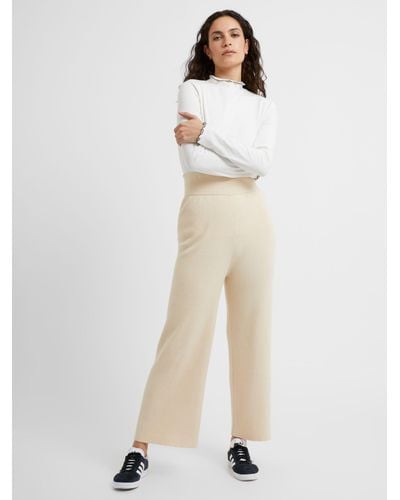 Great Plains Winter Comfort Knit Trousers - Natural