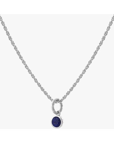 Tutti & Co September Birthstone Necklace - Natural