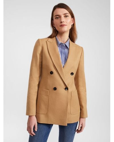 Hobbs Digby Tailored Wool Blend Jacket - Natural