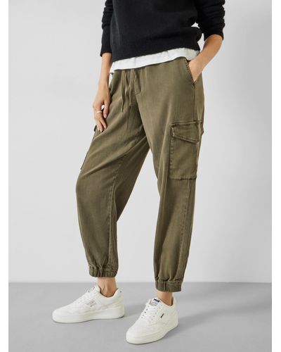Hush Washed Cargo Trousers - White