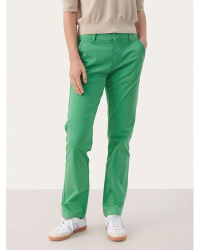 Part Two Soffyn Straight Leg Regular Fit Trousers - Green