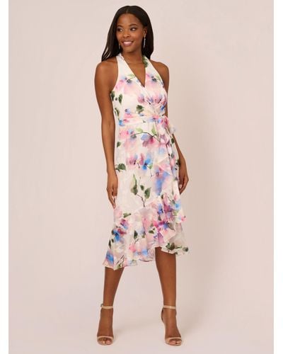 Adrianna Papell Floral High-low Dress - Pink