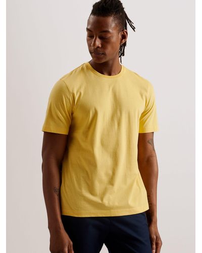 Ted Baker Tywinn Cotton T-shirt - Yellow