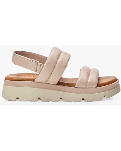 Moda In Pelle Squash Chunky Sandals - Natural