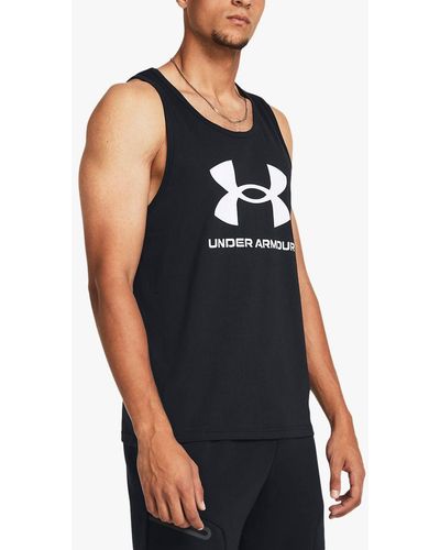 Under Armour Ua Sportstyle Logo Top - Black