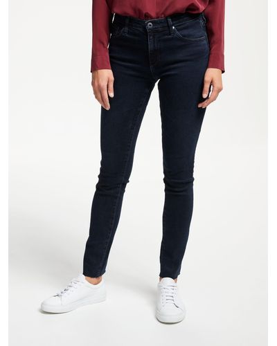 AG Jeans The Prima Mid Rise Skinny Ankle Jeans - Blue
