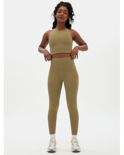 GIRLFRIEND COLLECTIVE Compressive High Rise Long Leggings - Natural