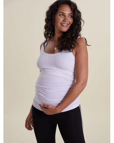 Isabella Oliver Lenzingtm Ecoverotm Maternity Tank Top - White