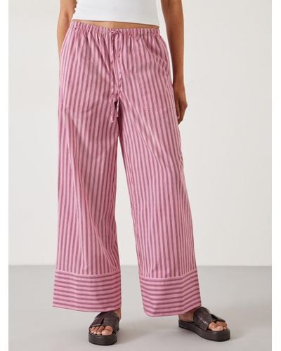 Hush Santorini Striped Trousers - Pink