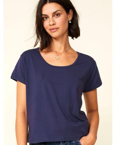 Aspiga Relaxed Cotton T-shirt - Blue