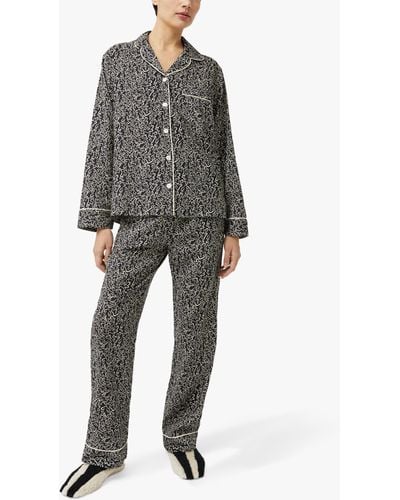 Jigsaw Hydra Coral Pyjama Set - Grey
