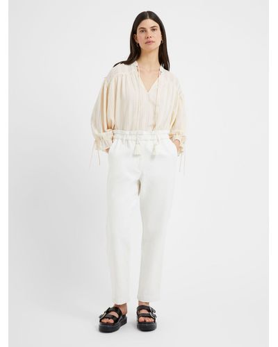 Great Plains Day Cotton Trousers - White