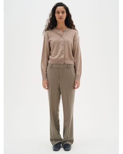 Inwear Monika Cashmere Blend Cardigan - Natural
