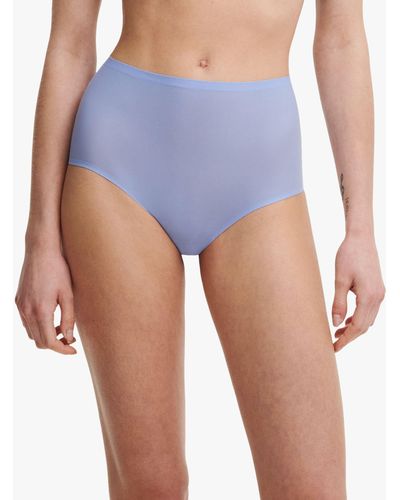 Chantelle Soft Stretch High Waisted Knickers - Blue