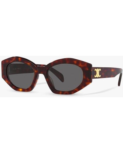 Celine Cl000380 Oval Sunglasses - Multicolour