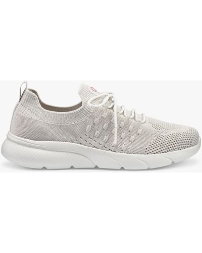 Hotter Defy Knitted Lightweight Trainers - White