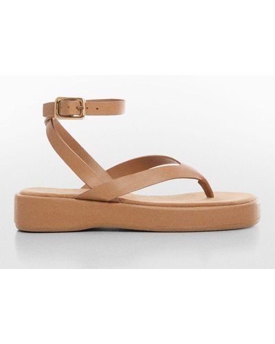 Mango Tila Sandals - Brown