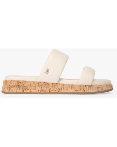 KG by Kurt Geiger Dara Leather Sliders - White