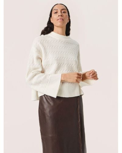 Soaked In Luxury Molina Oversized Jumper - Natural