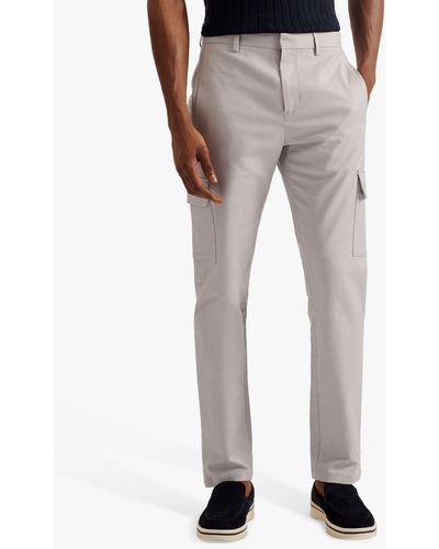 Ted Baker Hakknee Smart Cargo Trousers - Grey