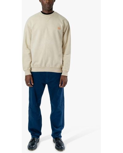 M.C. OVERALLS Relaxed Cotton Sweatshirt - Blue