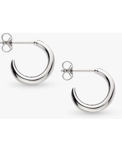 Kit Heath Bevel Cirque Semi Hoop Earrings - Metallic