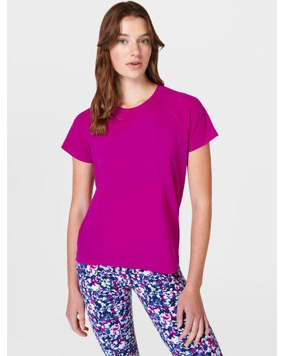 Sweaty Betty Athlete Seamless Featherweight T-shirt - Purple