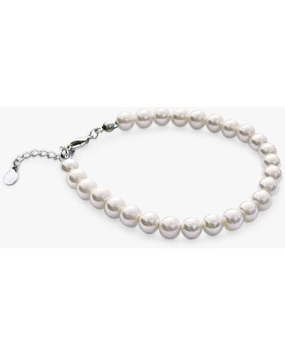Ivory & Co. Faux Pearl Bracelet - White